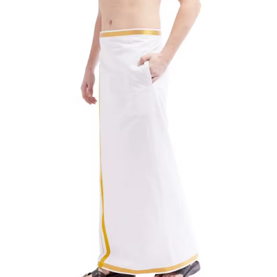 Velcro dhoti stickable &adjustable with pocket