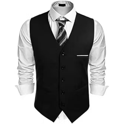 Men's V-shape tuxdeo style waistcoat