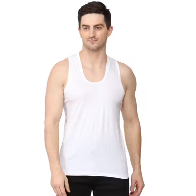 Men's Cotton Solid Vests