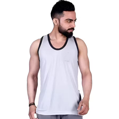 Army sando white black patti