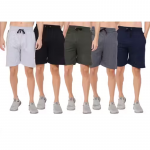 Men's Solid Black Shorts
