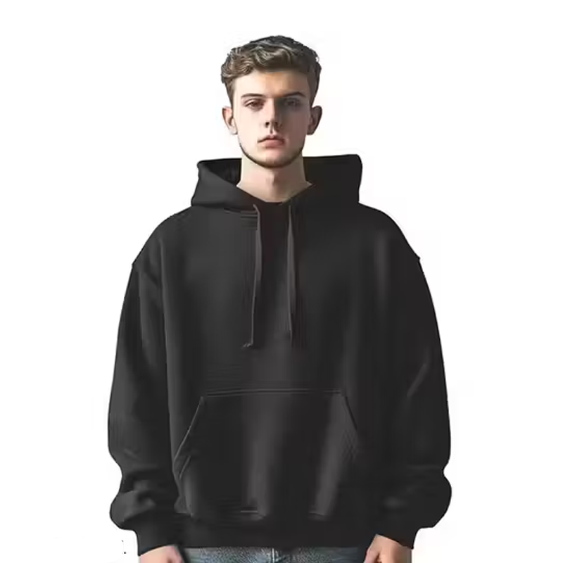 HOODIE MENS TRENDING CLOTH BLACK