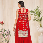 Women Embroidered Semi-Stitched Dress Material