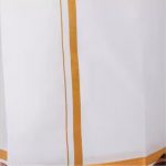 MENS UNSTITCHED GOLDEN BORDER DHOTI