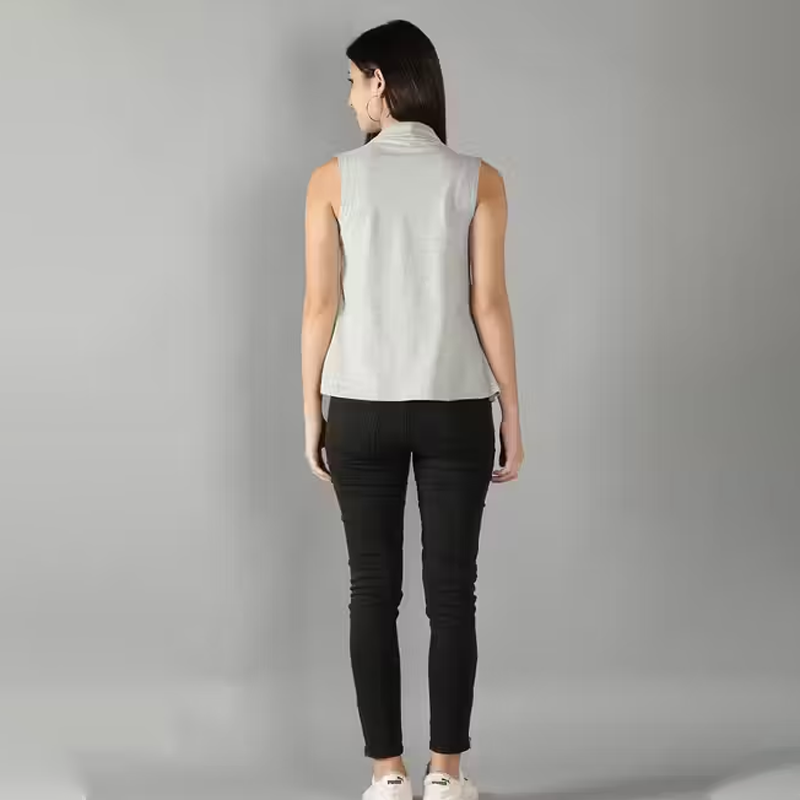 Nimble Charcoal Short Shrug with Cut Sleeves