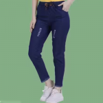 Stretchable Ankle Length Pant with Curved Pocket