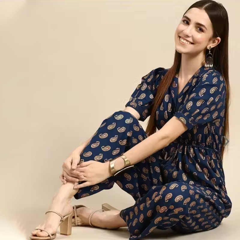 Navy blue jumpsuit
