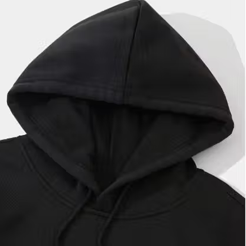 Trendy Black Hoodie for Men with Anime Print Stylish Winter Wear Sweatshirt