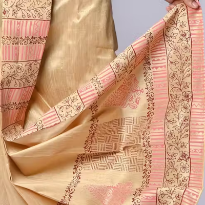 Print Dupion Silk Dhoti For Men Readymade Dhoti Printed Men Dhoti