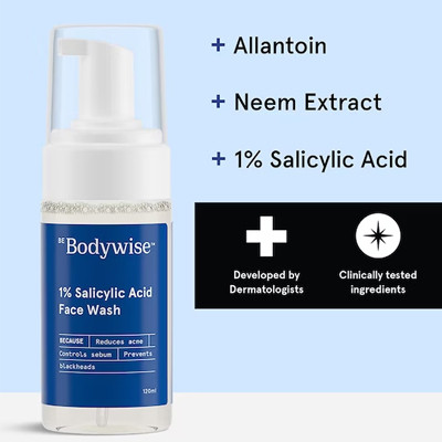 1% Salicylic Acid Anti-Acne Foaming Face Wash - 120 ml