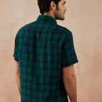 Men Green Tartan Checks Checked Casual Shirt